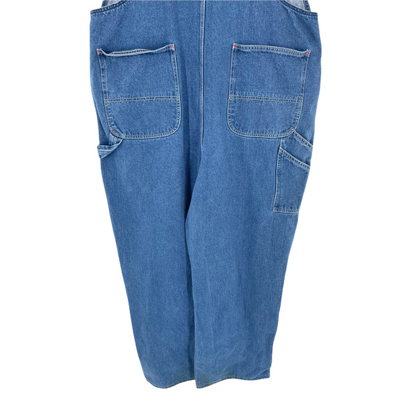 VTG Big Mac Mens Bib Overalls High Rise Adjustable Straps Size XXL Blue - Picture 6 of 12